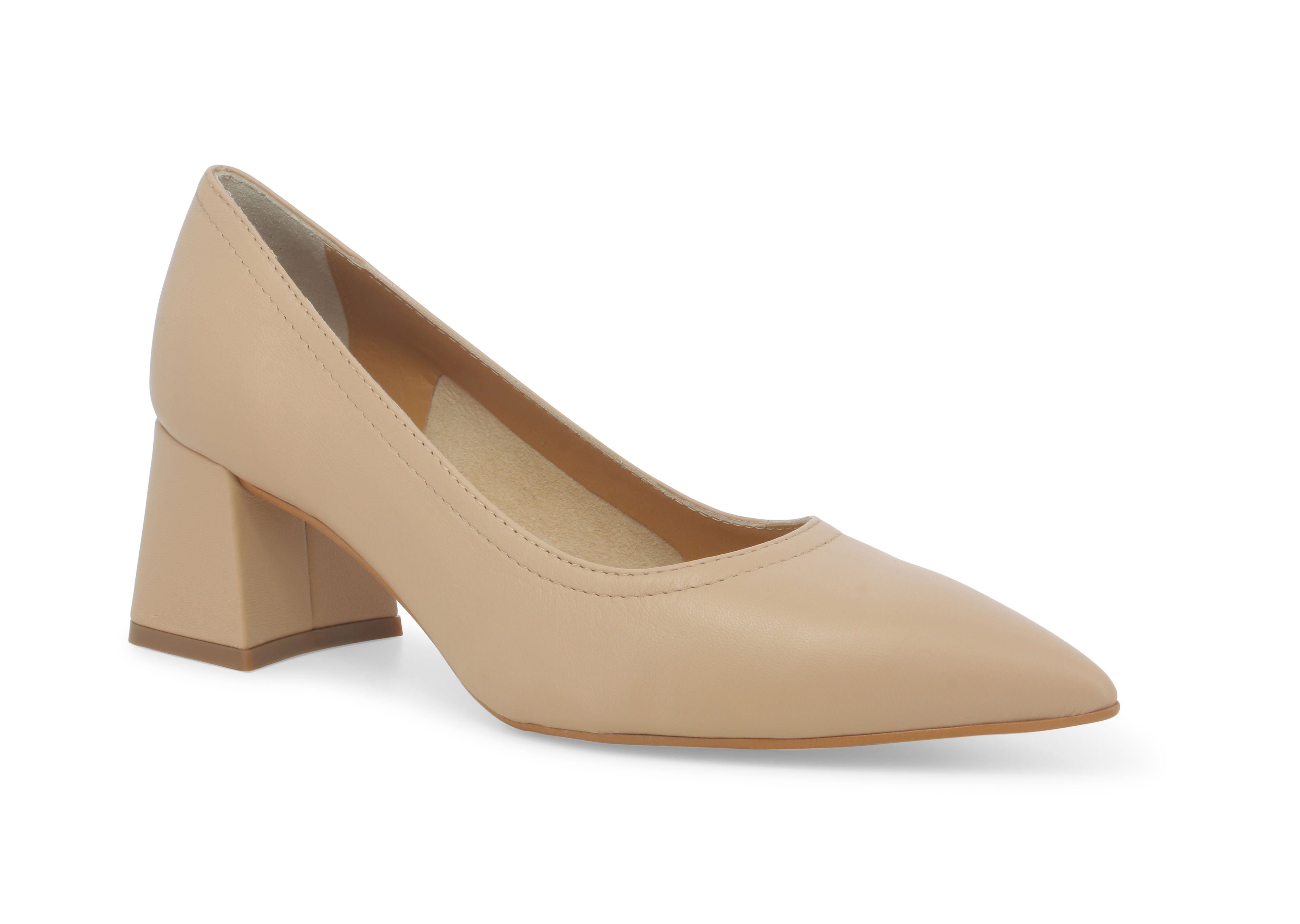 Erika 50 Leather Block Heel