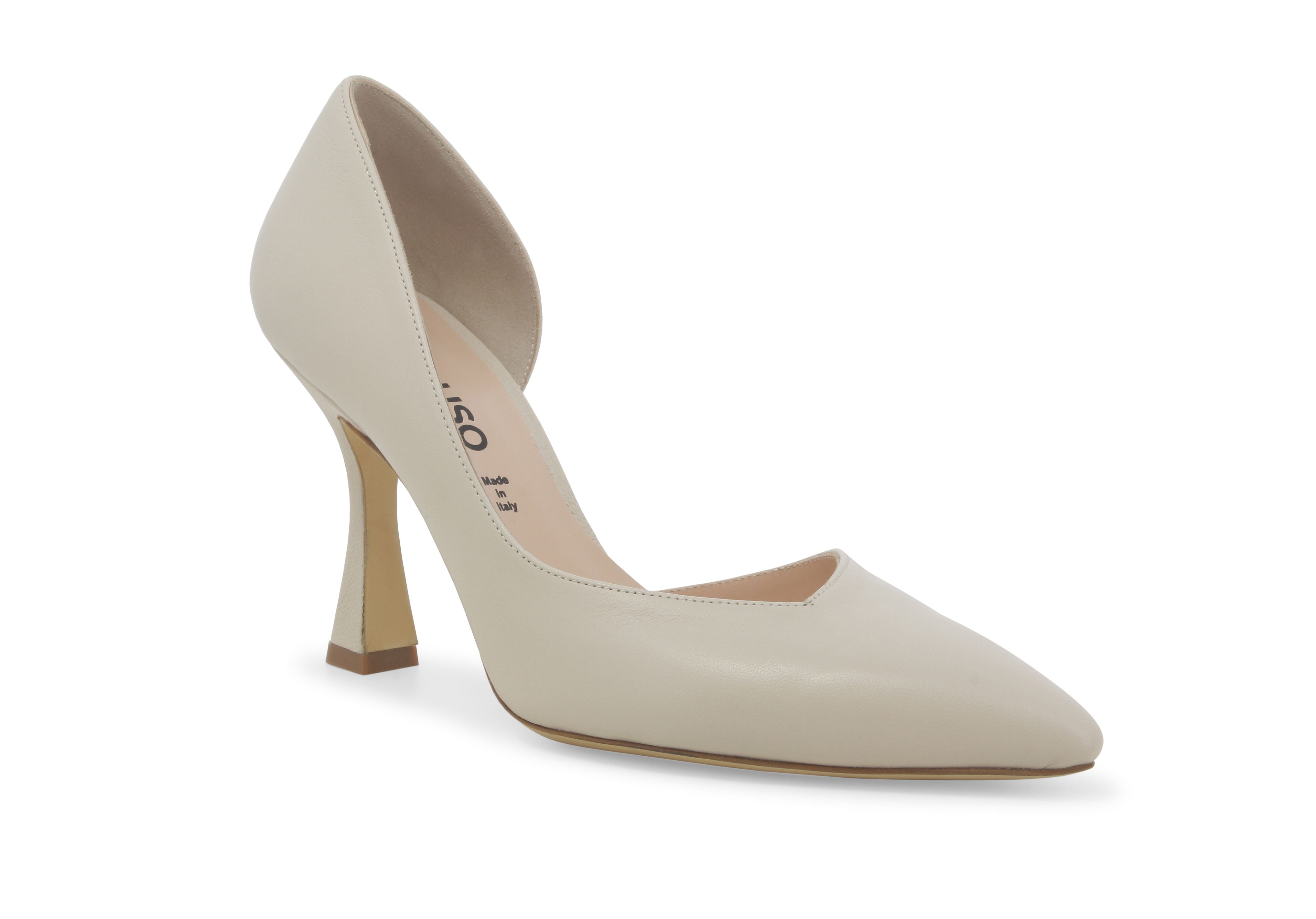 Linda 95 Half D'Orsay Leather Pump