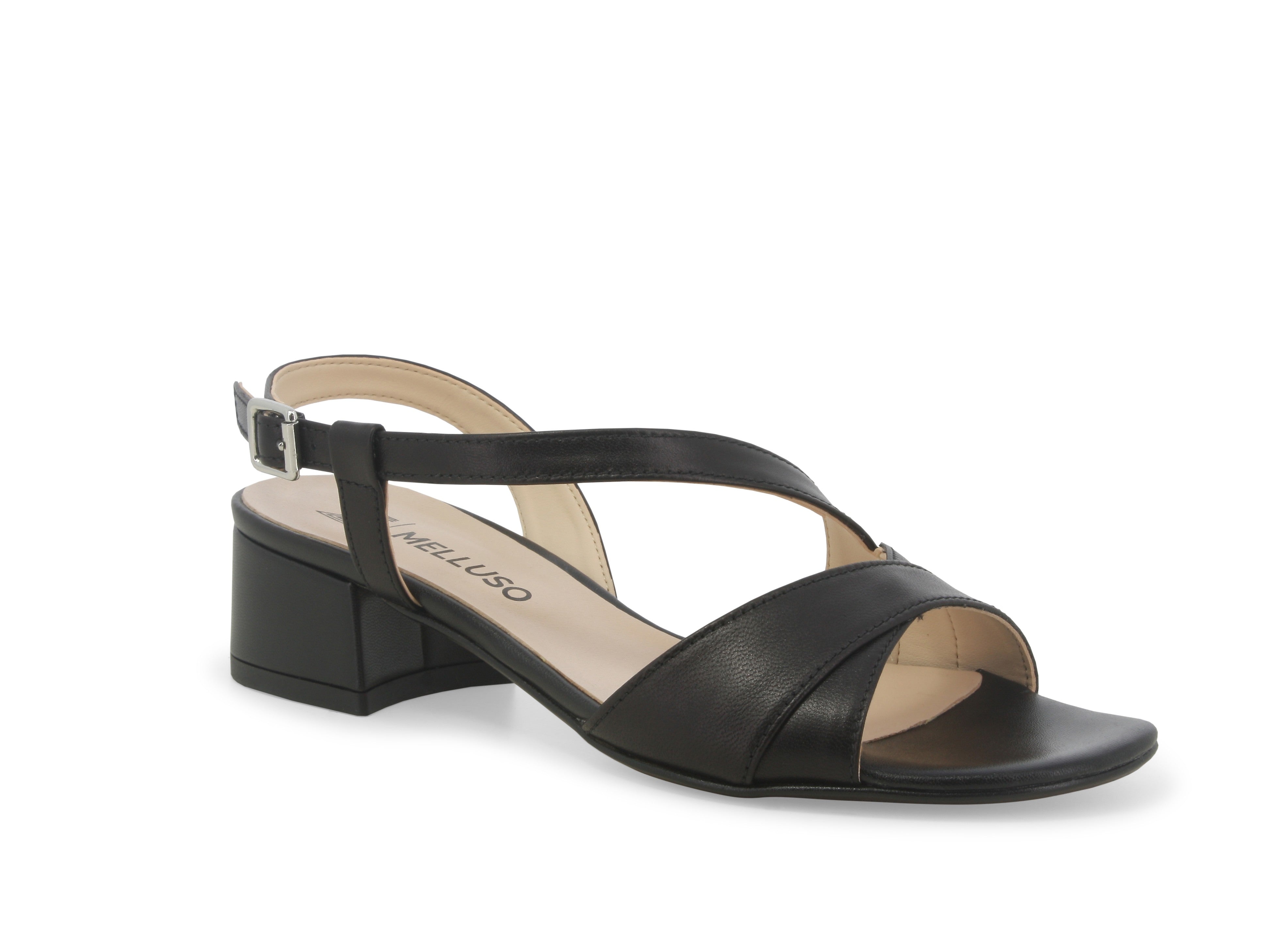 Carlotta Leather Crisscross Sandal