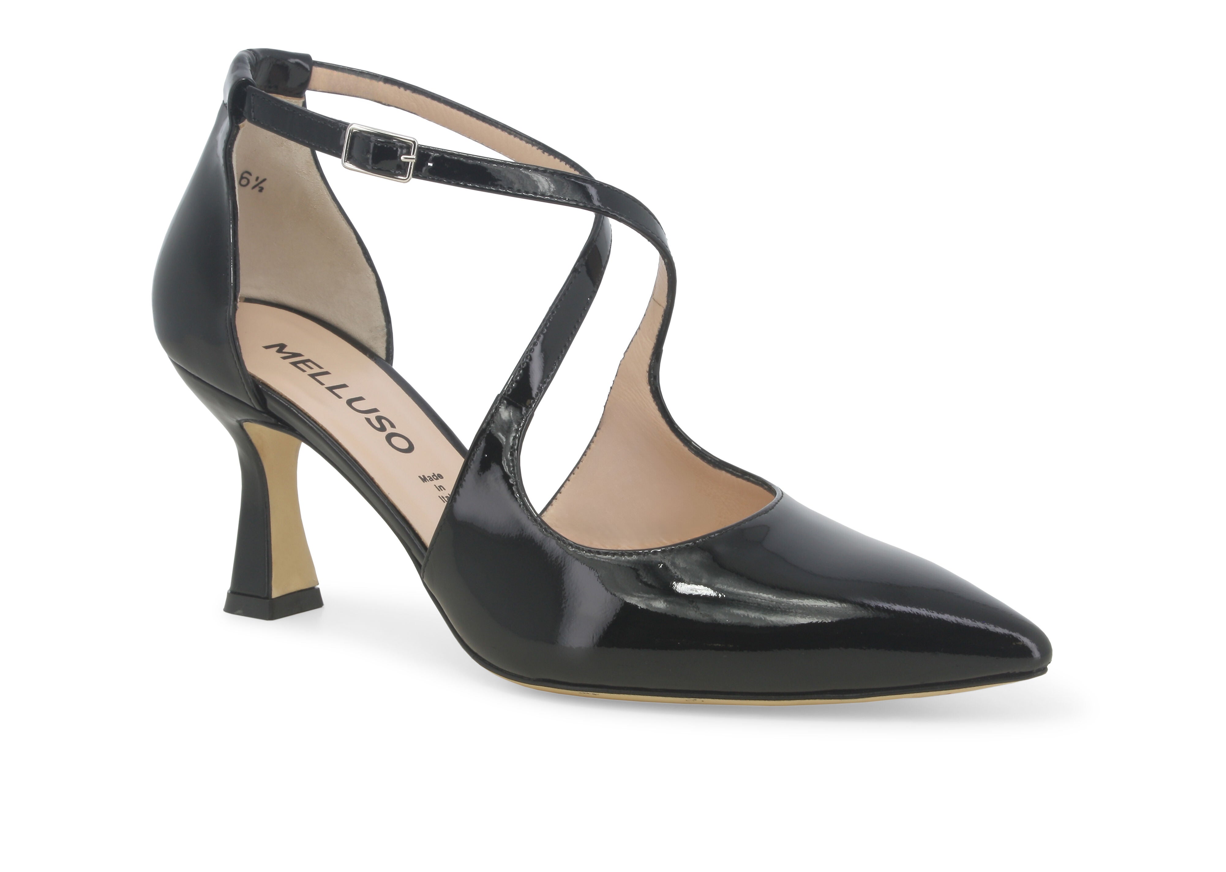 Linda 75 Patent Leather Crisscross Pump