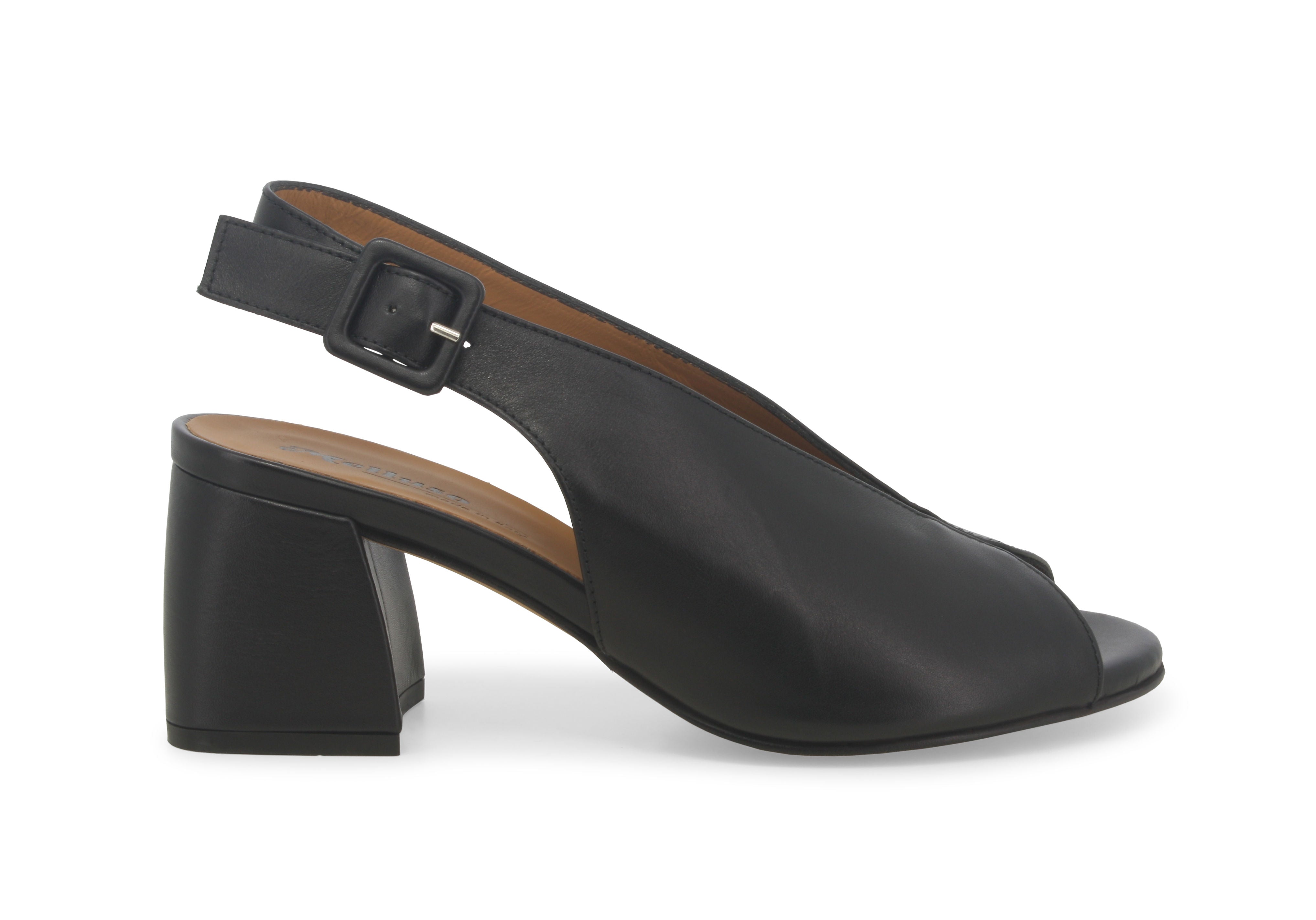 Melissa Leather Slingback Block Heel – Melluso USA