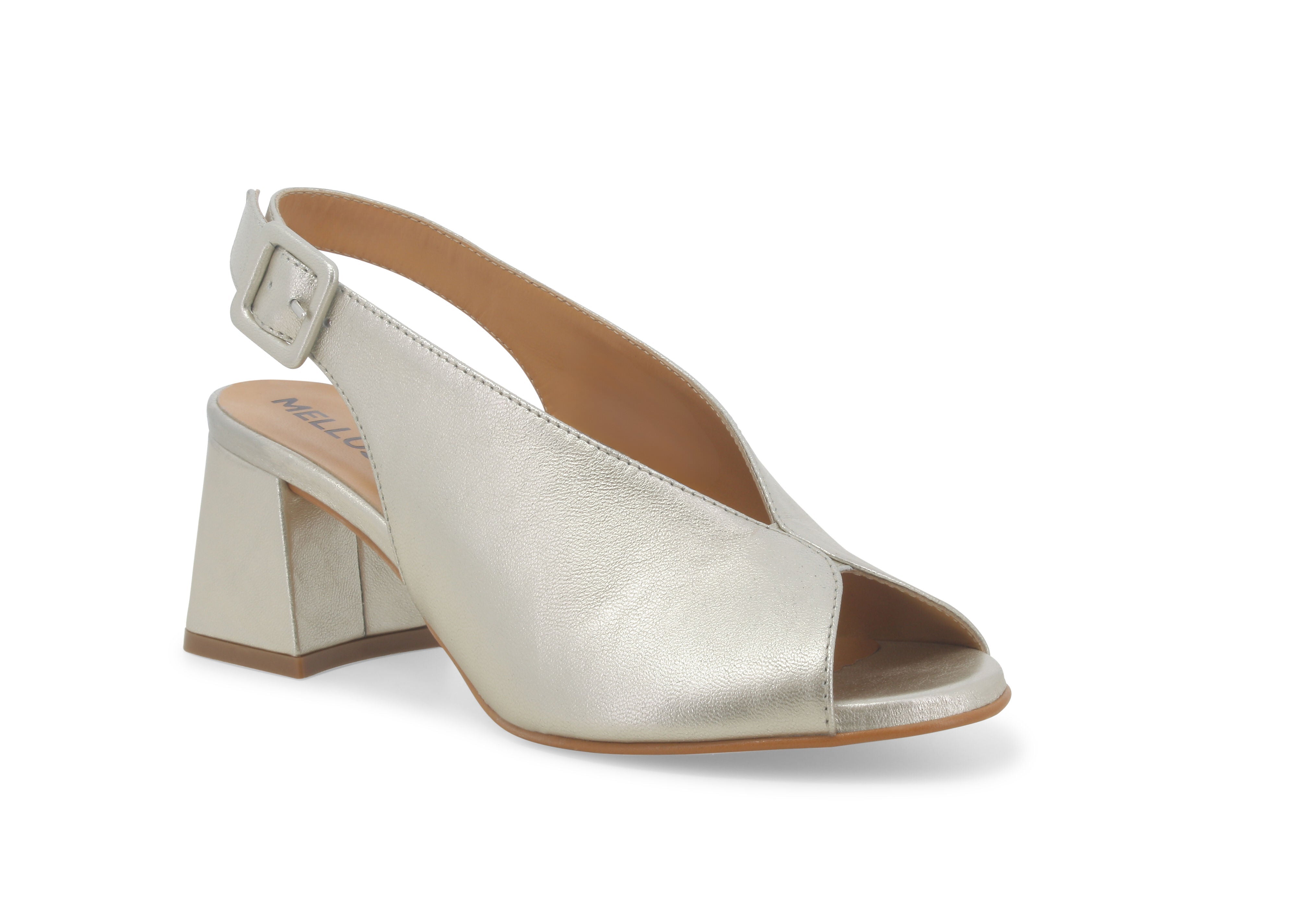 Melissa Leather Slingback Block Heel