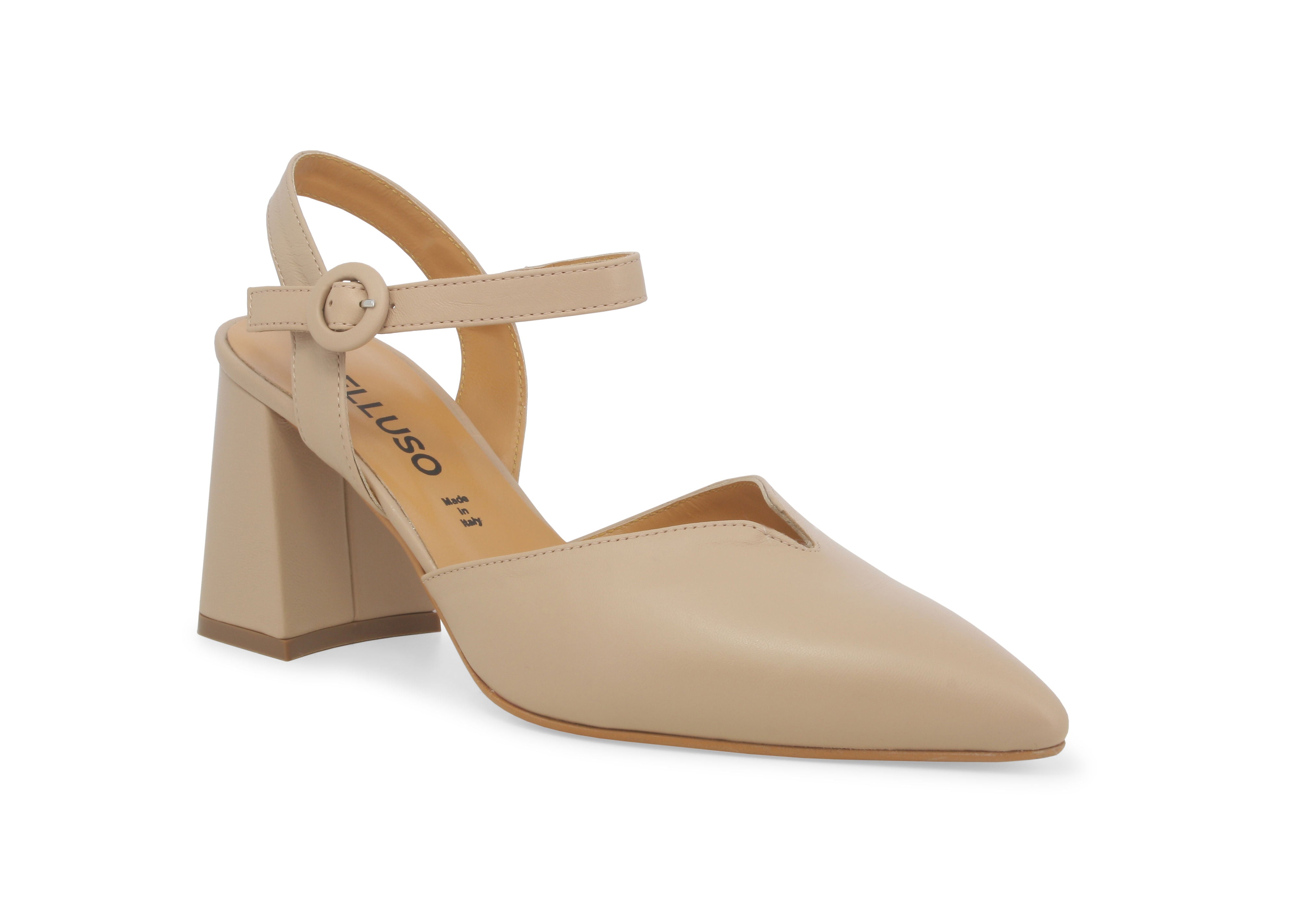 Erika 80 Pointed Toe Block Heel